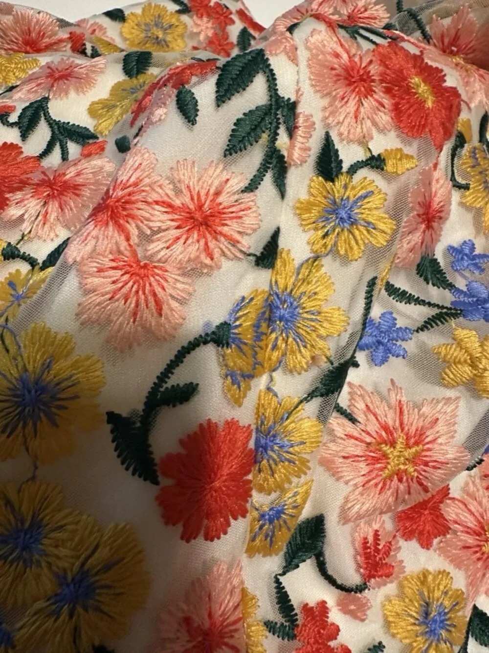Antonio Melani  Woman Sz 4 Dress Pants Nellya Floral Embroidered Wide Leg Boho